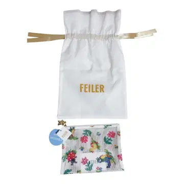 페이러 하이디 메쉬 전사 프린트 파우치 화이트 M 부대 포함