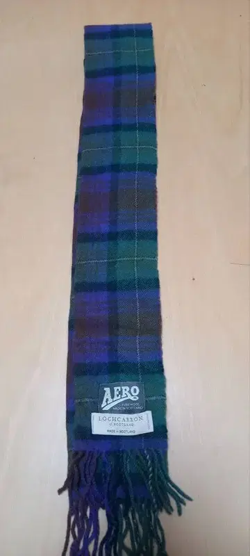 AERO 울 타탄 체크 머플러