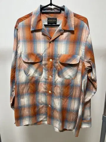 PENDLETON 레이온 체크 셔츠 L