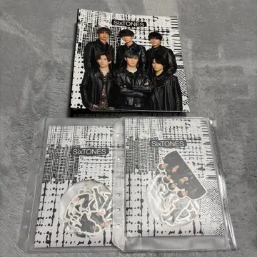 SixTONES 스티커 앨범 세트 플레이크 씰