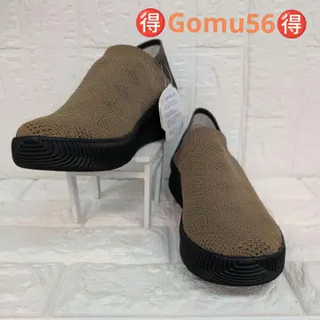 Gomu56 아가일 무늬 니트 슬립온 L 사이즈