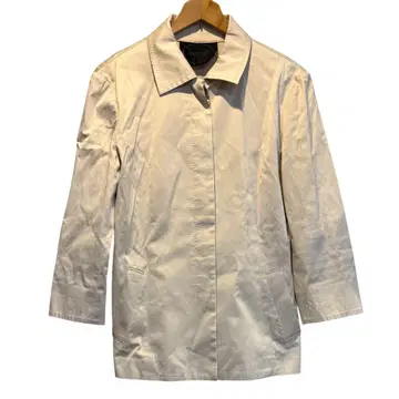 여성용 언타이틀 월드 스프링 코트 코트 면 베이지 S