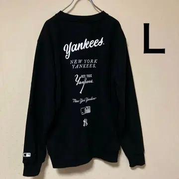 [새상품급] MLB 양키스 맨투맨 트레이닝복 속기모 자수 로고 L