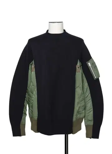Sacai Sponge sweat nylon twill pullover