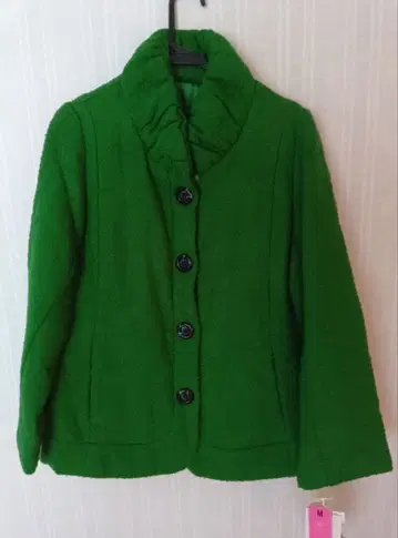 그린 노카라 자켓