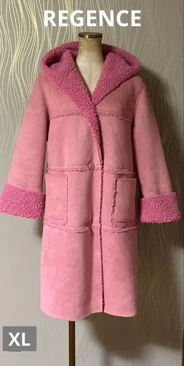 가격 인하 빅 사이즈 REGENCE 레지앙스 보아 코트 페이크 무스탕