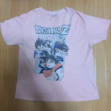 드래곤볼 Z 핑크 T셔츠 XL