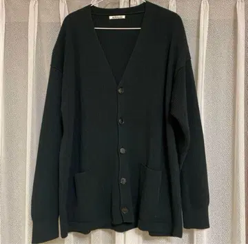 AURALEE 블랙 가디건