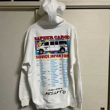 SAPEur 사풀 화이트 후드티 XXL 새상품