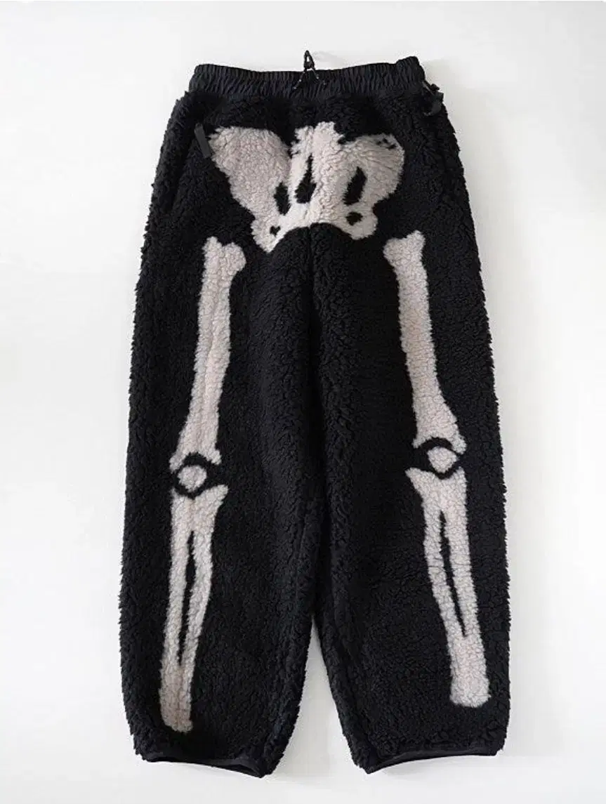 Size 4 Kapital KAPITAL BONE pattern boa fleece e.ji pants black