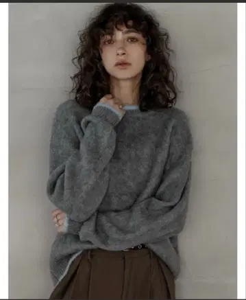 Re:EDIT 인스타그래머 erica 그레이 긴팔 니트 M 사이즈