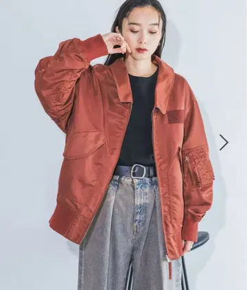 [ 미사용 ] JEANASIS  리버서블 플라이트 자켓