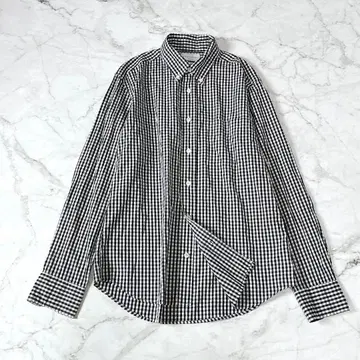 MANUAL ALPHABET 깅엄 체크 버튼 다운 셔츠 일본제 3