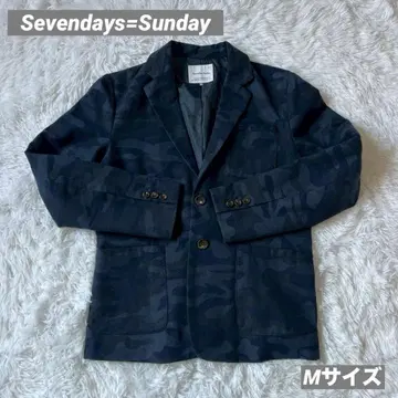 Sevendays=Sunday 테일러드 자켓 카모플라주 패턴