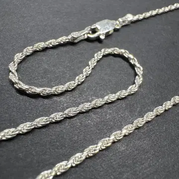 [ 이탈리아제 45cm ] 로프 체인 silver925