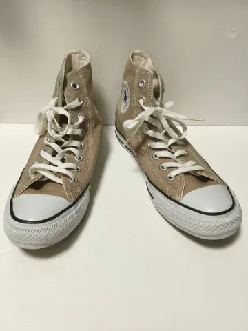 컨버스 올스타 하이컷 캔버스 스니커즈 베이지