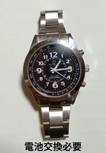 듀얼 에어리어 라디오 컨트롤 시계 배터리 교환 필요 배터리 방전품