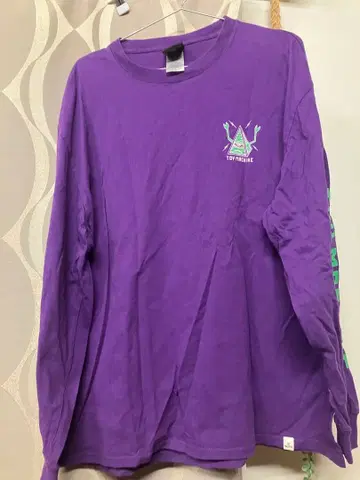 TOY MACHINE 보라색 롱 슬리브 T셔츠