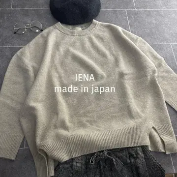 일본제 이에나 울 캐시미어 혼방 오버 사이즈 니트 풀오버