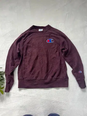 속이 따뜻한 리버스 웨이브 Champion 버건디 트레이닝복