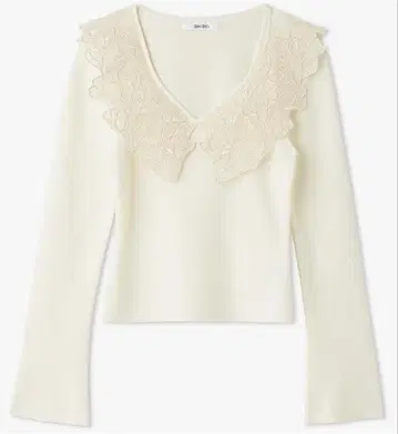 자수 칼라 니트 풀오버