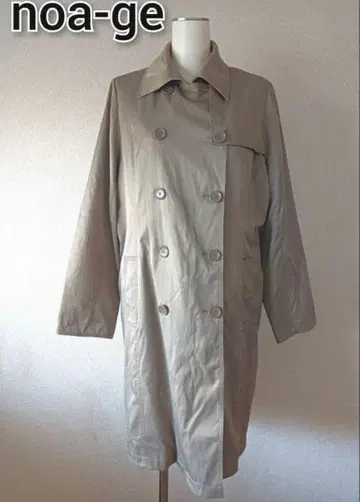 노아제 카키 트렌치코트 더블 버튼