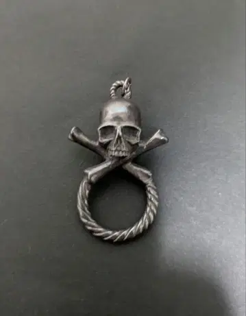 레어 Roen 스컬 목걸이 SILVER 925 펜던트