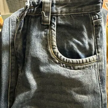 지하인 온라인 하이웨스트 데님 와이드 팬츠