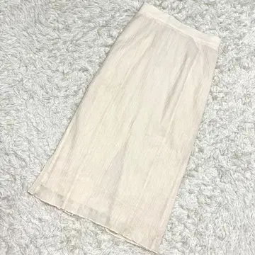 lato 타이트 스커트 면 100% 코튼 스커트 한국 화이트 ( M )