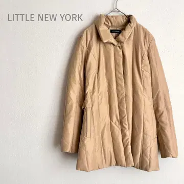 리틀 뉴욕 다운 자켓 슬림 스타일리시 가을/겨울 베이지