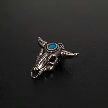 빈티지 펜던트 목걸이 터콰이즈 실버 데몬 데빌