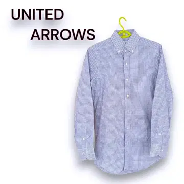 [ 미사용 ] UNITED ARROWS 남성용 셔츠 S 사이즈 체크 무늬