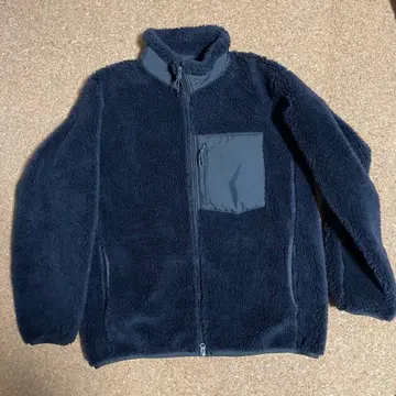 레어 새상품급 유니클로 방풍 아우터 플리스 자켓 XL 블랙