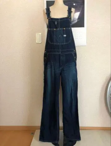 리 다크 데님 오버롤