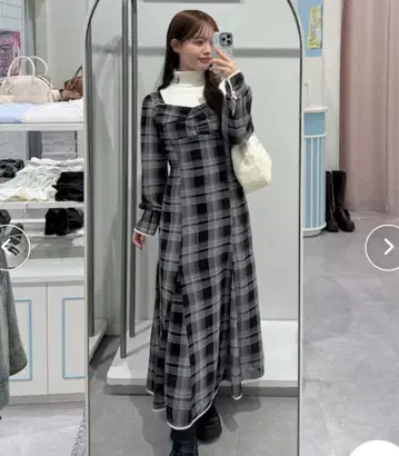 인플루언서 기획 Yui 롱 원피스 OLIVE des OLIVE