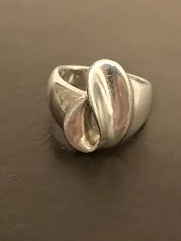 빈티지 모던 디자인 실버 반지