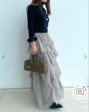 FENNEL 프릴 니트탑 블랙