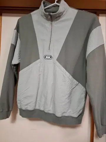 HUF 그레이 집업 맨투맨 XL