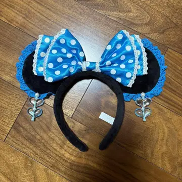 디즈니 머리띠 스카이블루 귀찌