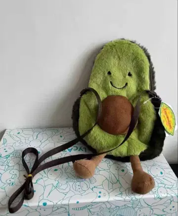 jellycat 아보카도형 봉제 인형 스마트폰 백