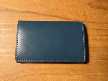 MOTHERHOUSE 그린 가죽 명함지갑 Glaze