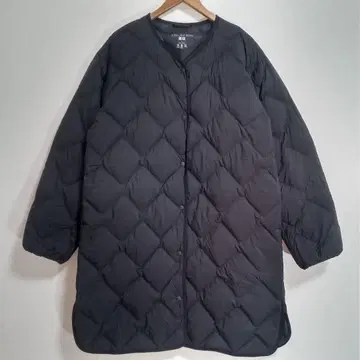 새상품급 UNIQLO 750FP 울트라 라이트 다운 릴랙스 코트 L 블랙