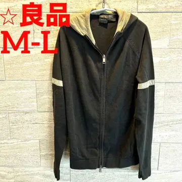 고품질 L Armani Exchange 블랙 니트 후드티 후드 부착