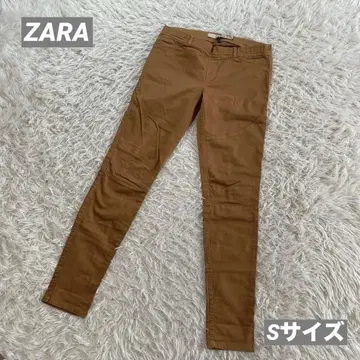 ZARA 자라 스키니 팬츠 브라운 S 사이즈 데님 컬러 데님