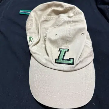 LACOSTE 베이지 캡 L 로고