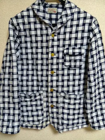 그래프제로 체크 무늬 플란넬 테일러드 자켓