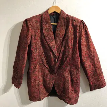 노브랜드 보르도 페이즐리 무늬 자켓