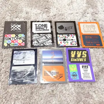 [ 새상품 미개봉 ] SixTONES 역대 투어 스티커 7점 묶음 판매