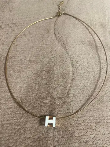 H형 골드 목걸이