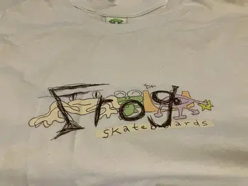 Frog Skateboards 그래픽 T셔츠 화이트